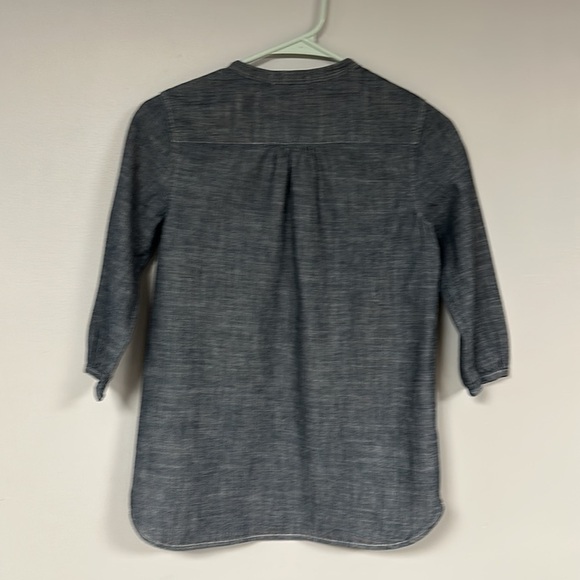 Crewcuts denim-look pullover, button blouse, Size 14, 100% cotton, teen - Picture 3 of 7